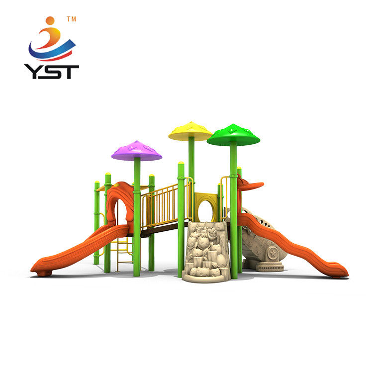 Outdoor LLDPE Children Playground Equipment Slides With 114mm Post