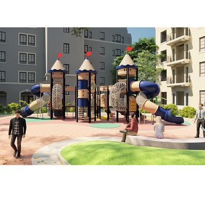 Anti Crack Kids Playground Slides Plastic Amusement Park Commercial Outdoor