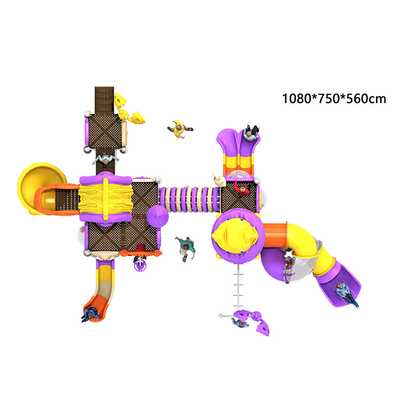 Outdoor Amusement Playground Equipment Set Heavy Duty Safety For Kid Play