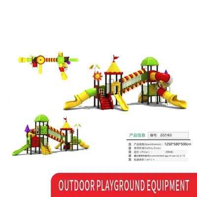 Commercial Custom Plastic Kids Slide Swing Set Outdoor Playground Equipment