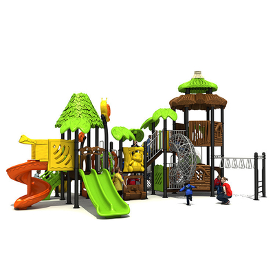 Outdoor Customized Kids Playground Slide 19027 Amusement Anti Skid Rubber