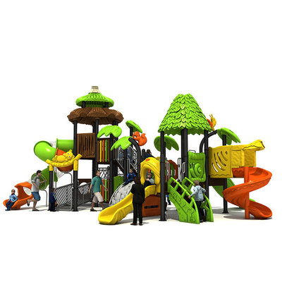Outdoor Customized Kids Playground Slide 19027 Amusement Anti Skid Rubber